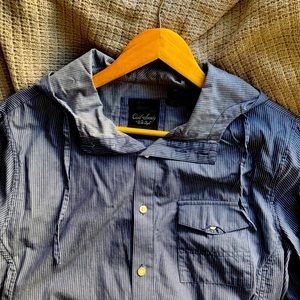 We the People Blue and White Stripe Hoodie